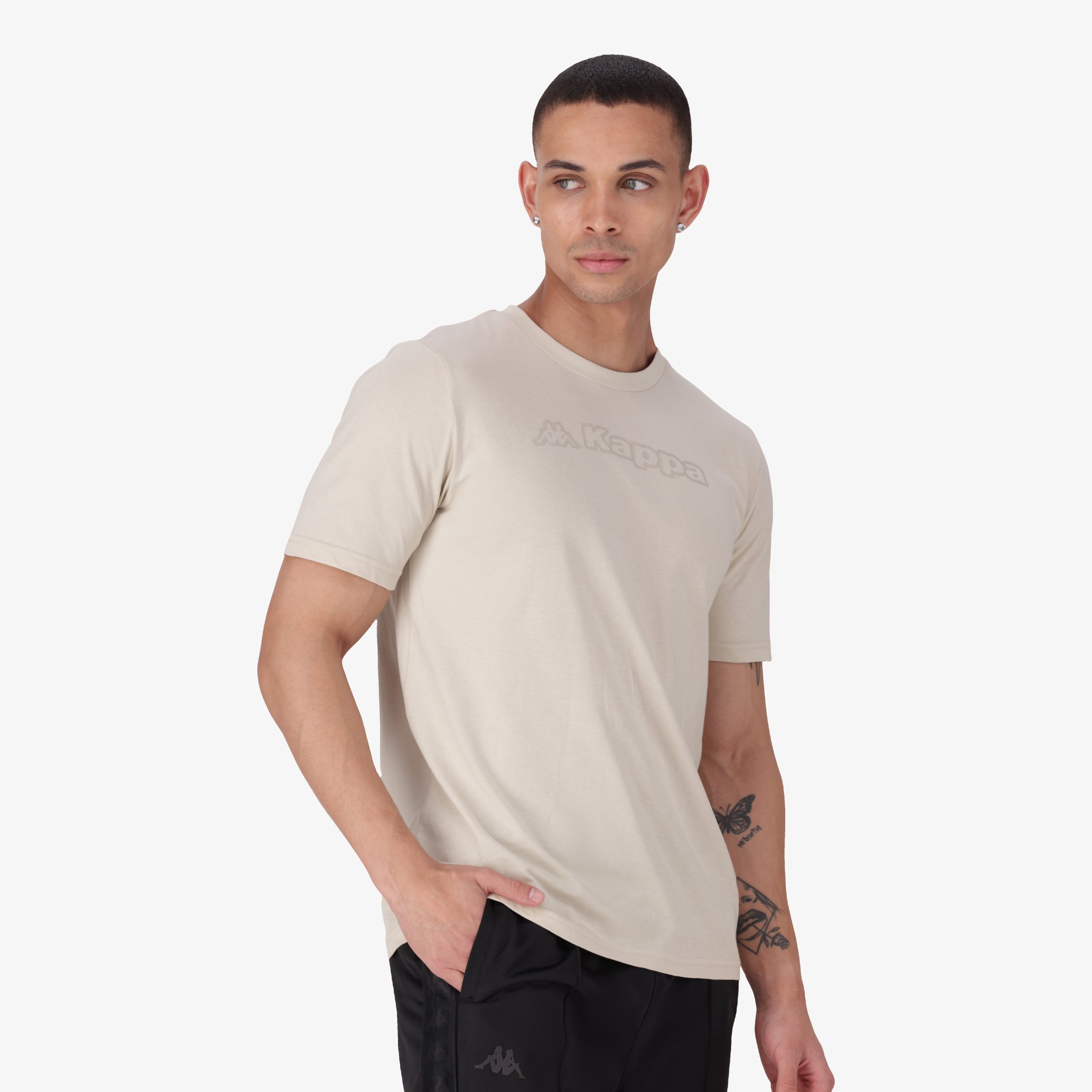 Logo Feddu T-Shirt - Beige Fog - Image 5
